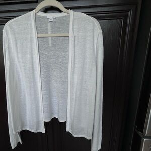 JJill linen open cardigan Size Large